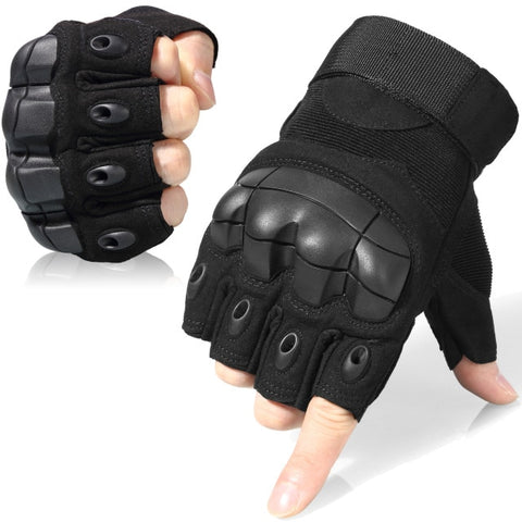 Tactical Shooting Fingerless Gloves Military Combat Half Finger Gloves for  Mens