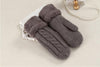 Women Fashion Knit Twist Flowers Mittens Winter Female Wool Plus Cashmere Velvet Thickening Warm Full Finger Gloves Guantes L46