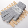 Winter Touch Screen Gloves Women Men Warm Stretch Knit Mittens Imitation Wool Full Finger Guantes Female Crochet Luvas Thicken